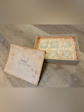 Vintage Lot 6 Plummer LTD Crystal Square Clear Candle Holders (New Old Stock)